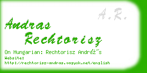 andras rechtorisz business card
